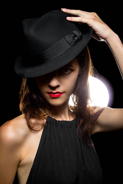 istock Retro Film Noir Style Make Up 520615484