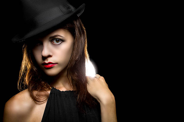 istock Retro Film Noir Style Make Up 520615502