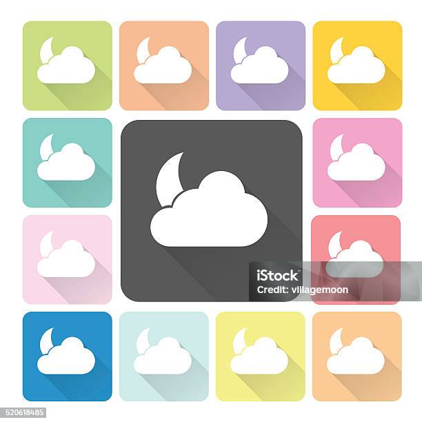 Weather Icon Color Set Vector Illustration Stock Illustration - Download Image Now - Apartment, Application Form, Arranging