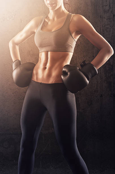 istock Strong woman body showoff 520619939
