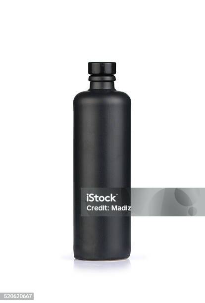 Clay Bottle Stock Photo - Download Image Now - Alcohol - Drink, Black Color, Bottle