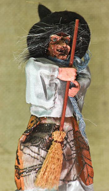 istock Happy Halloween with Creepy Ugly Witch 520621151