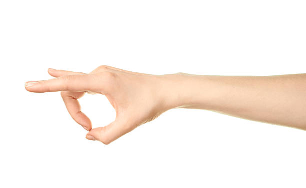 istock Female caucasian hand gesture isolated 520621230