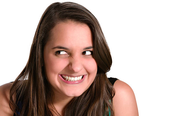 Young woman enjoying laughing natural happiness