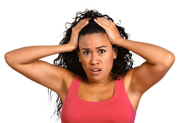 istock Troubled or Deperate. Pacific islander young woman. Stressed or worried 520621957