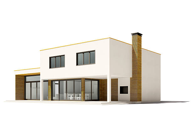 istock 3d beautiful residential house render 520622930