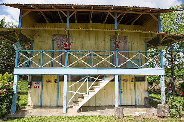 istock Traditional palm worker house in Costa rica 520623369