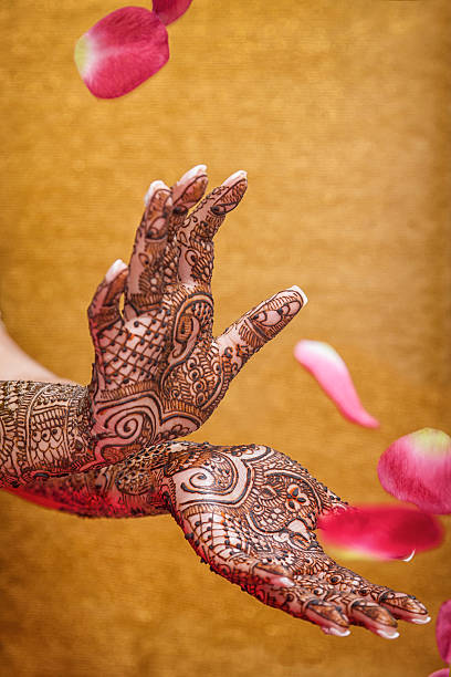 istock Traditional Mehndi Tattoo for a Indian Bridal Celebration 520623749