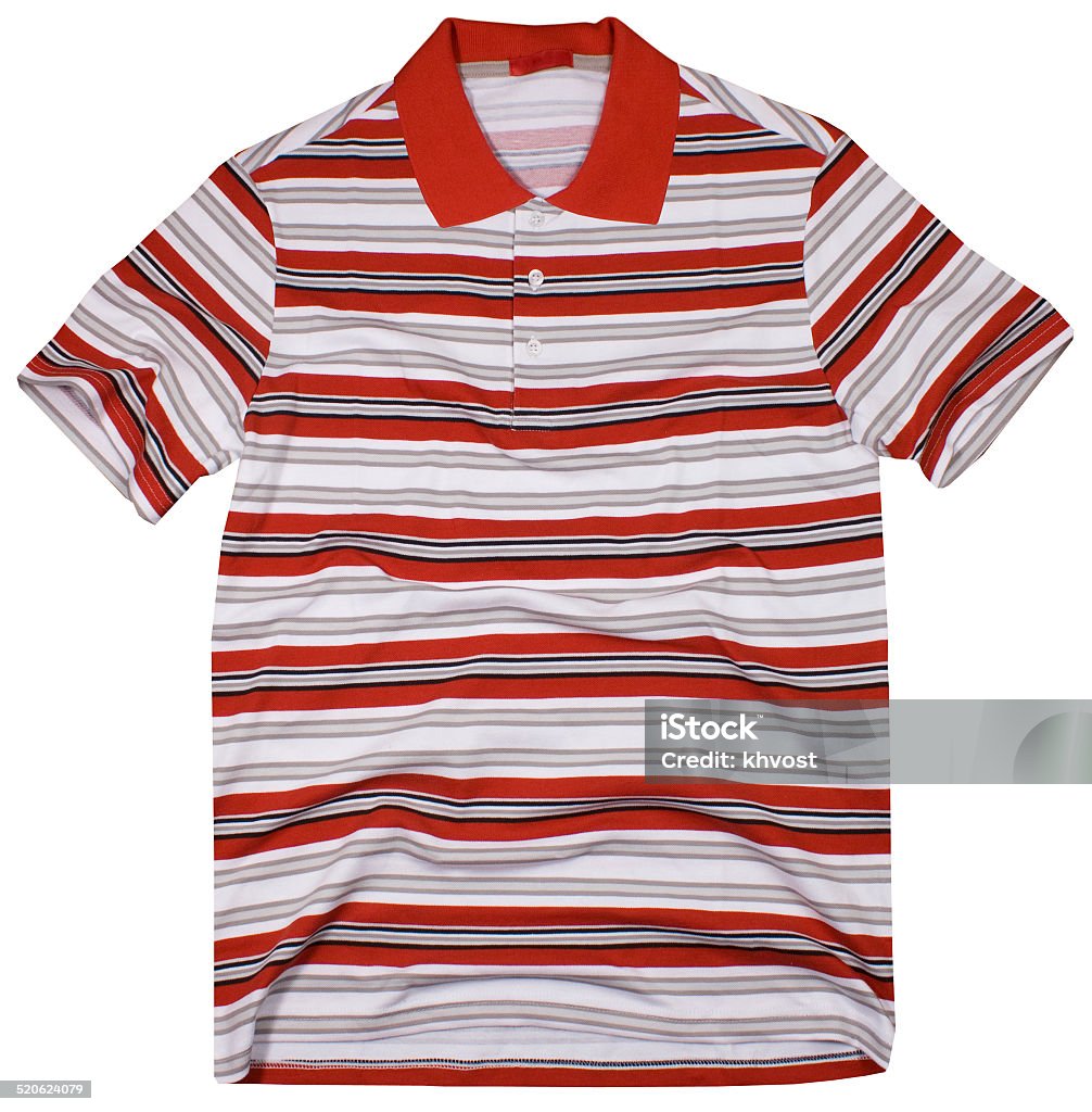 Polo shirt Isolated on a white background. Casual Clothing Stock Photo