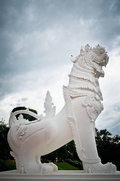 stone gardian  at the Buddha Temple, Thailand