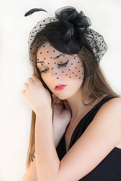 istock Beautiful classic young woman looking downward 520637269