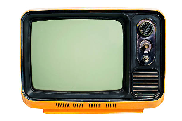 istock Vintage TV on the isolated white 520638027