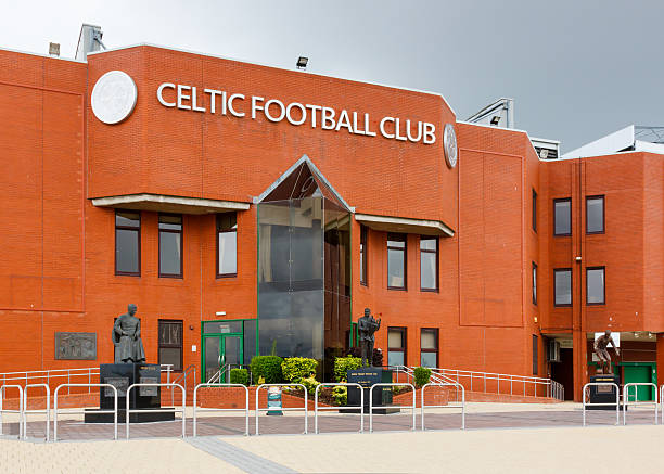 Celtic Park Glasgow, Scotland - July 27, 2014: The Main Stand at Celtic Park home of Glasgow Celtic Football Club in Scotland. The football stadium is the largest in Scotland. scotland football team stock pictures, royalty-free photos & images