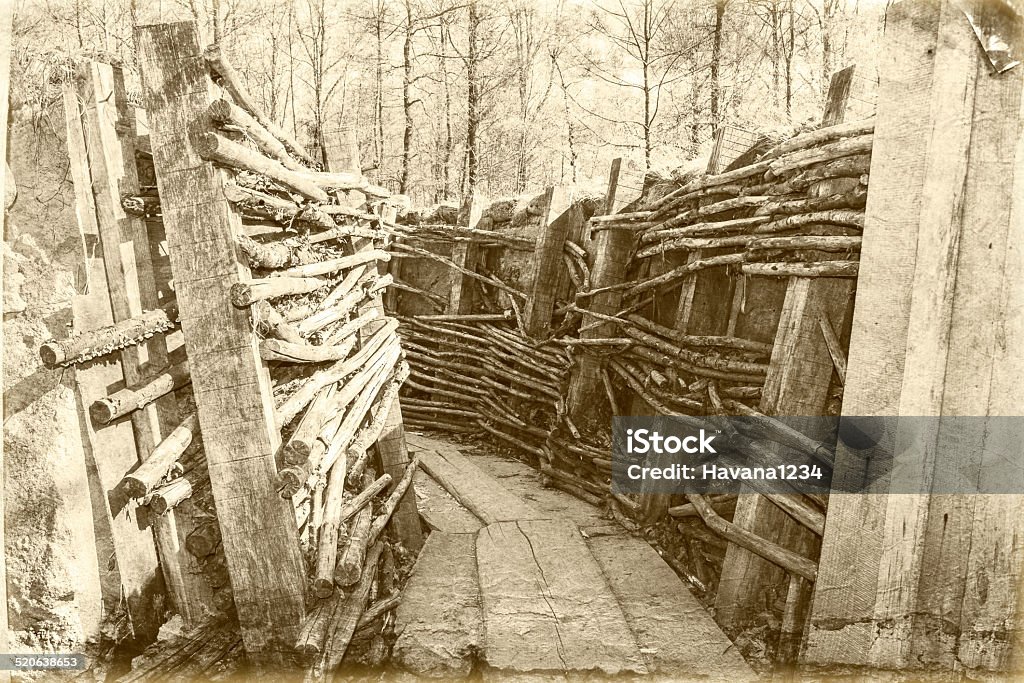 world war one trench belgium flanders World War I Stock Photo