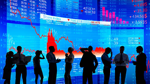 istock Silhouettes of Business People Working 520639965