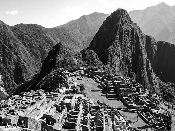 Machu Picchu in black and white, Peru