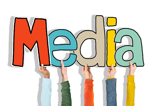 istock Diverse People's Hands Holding Word Media 520640397