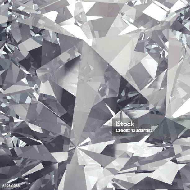 Diamond Background Stock Photo - Download Image Now - Diamond - Gemstone, Close-up, Crystal