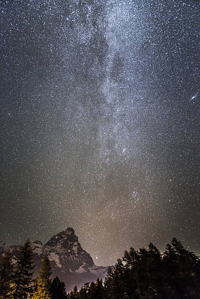 istock Milky Way over the Mount Cervino 520641983