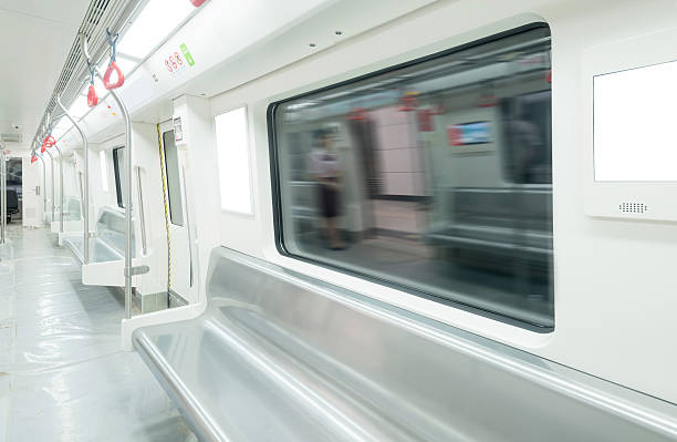 istock Interior view of a subway car 520647844