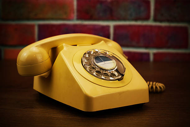 istock Old retro style rotary telephone 520650006
