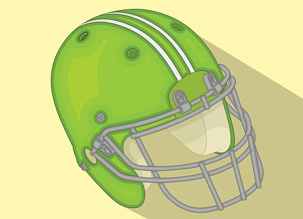 istock American Football Helmet isometric flat 520650326