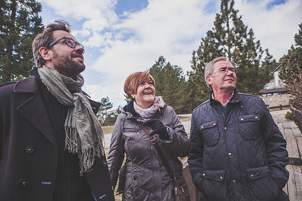 istock Family walk in the mountain range. 520653380