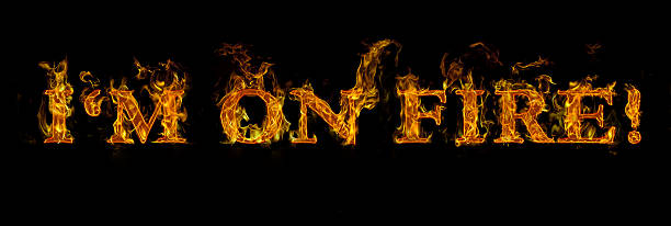 istock I'm on fire written with burning letters in flame 520653950
