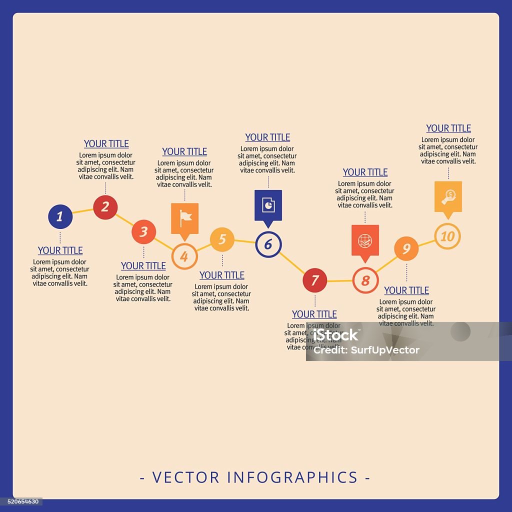 Process Down Chart Process Chart Template Stock Illustration - Download Image Now ...
