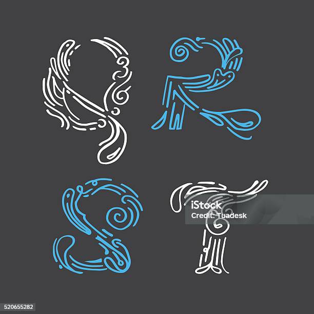Descrition Lettering Lettering Set Designhand Drawn Stock Illustration - Download Image Now ...
