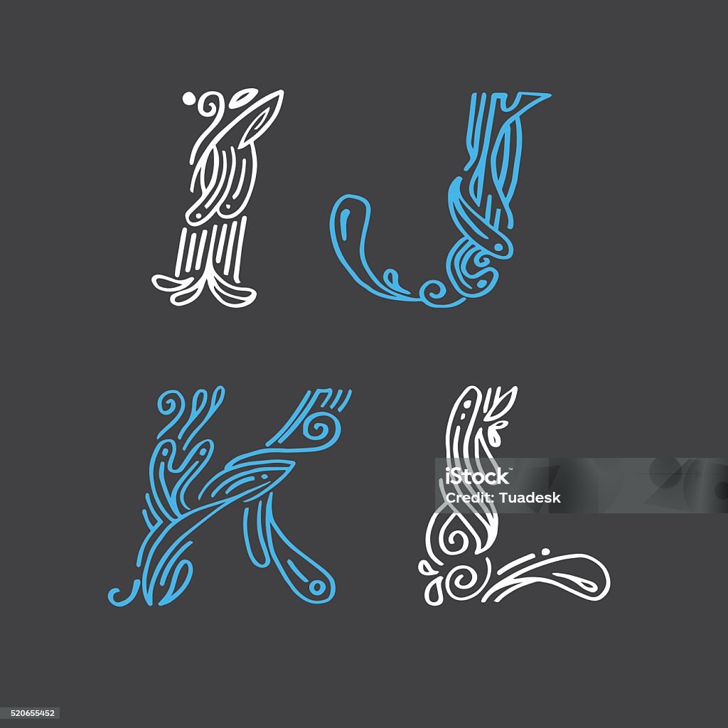 Descrition Lettering Lettering Set Designhand Drawn Stock Illustration - Download Image Now ...