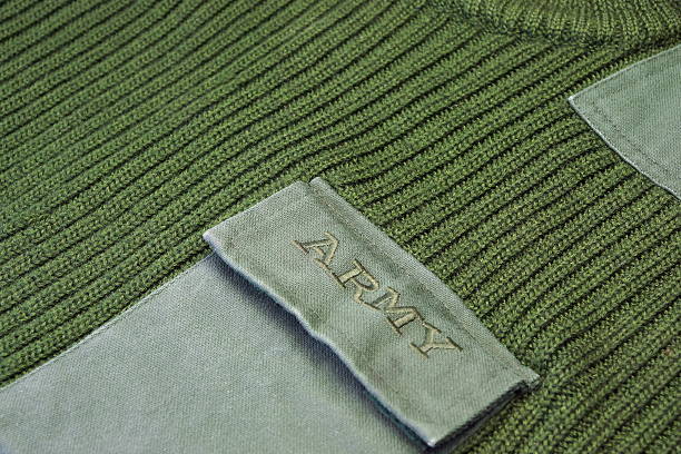istock Military Uniform Sweater With Sign Army On The Pocket 520657366