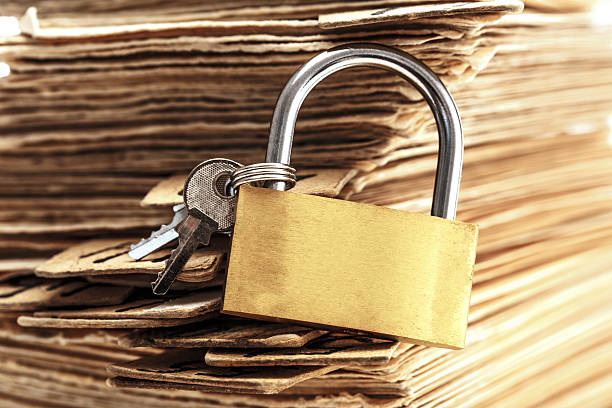 istock Pile of old cards with keylock 520658136