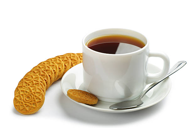 istock Cup of tea and cookies 520658753
