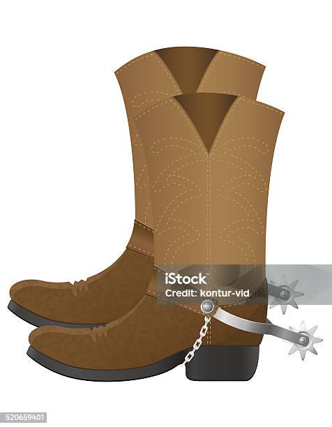 Cowboy Boots Vector Illustration Stock Illustration - Download Image Now -  American Culture, Boot, Cartoon - iStock