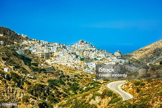 Olympos Village On Karpathos Greece Stock Photo - Download Image Now - Aegean Islands, Aegean Sea, Architecture