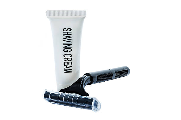 istock Razor shaver and shaving cream - Stock Image 520662795