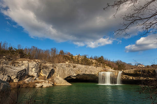 istock Waterfalls near Pazin, Croatia 520663023