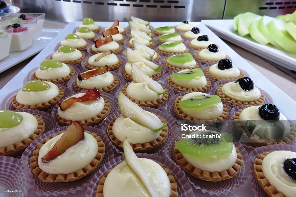 So much to choose from Table full of various tasty and fresh food for a breakfast buffet at a hotel Apple - Fruit Stock Photo