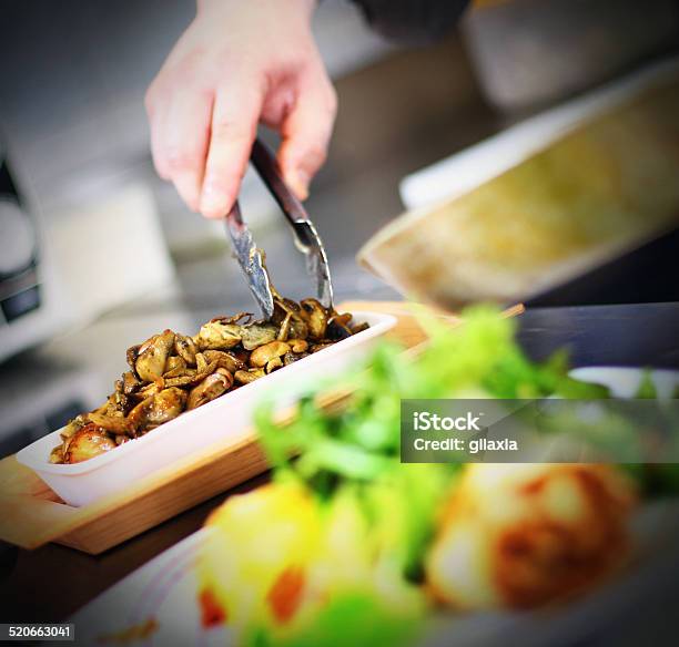 Serving Food Stock Photo - Download Image Now - Adult, Bowl, Brightly Lit