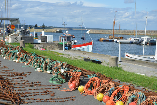 The small fishing harbor of Kivik, Sweden