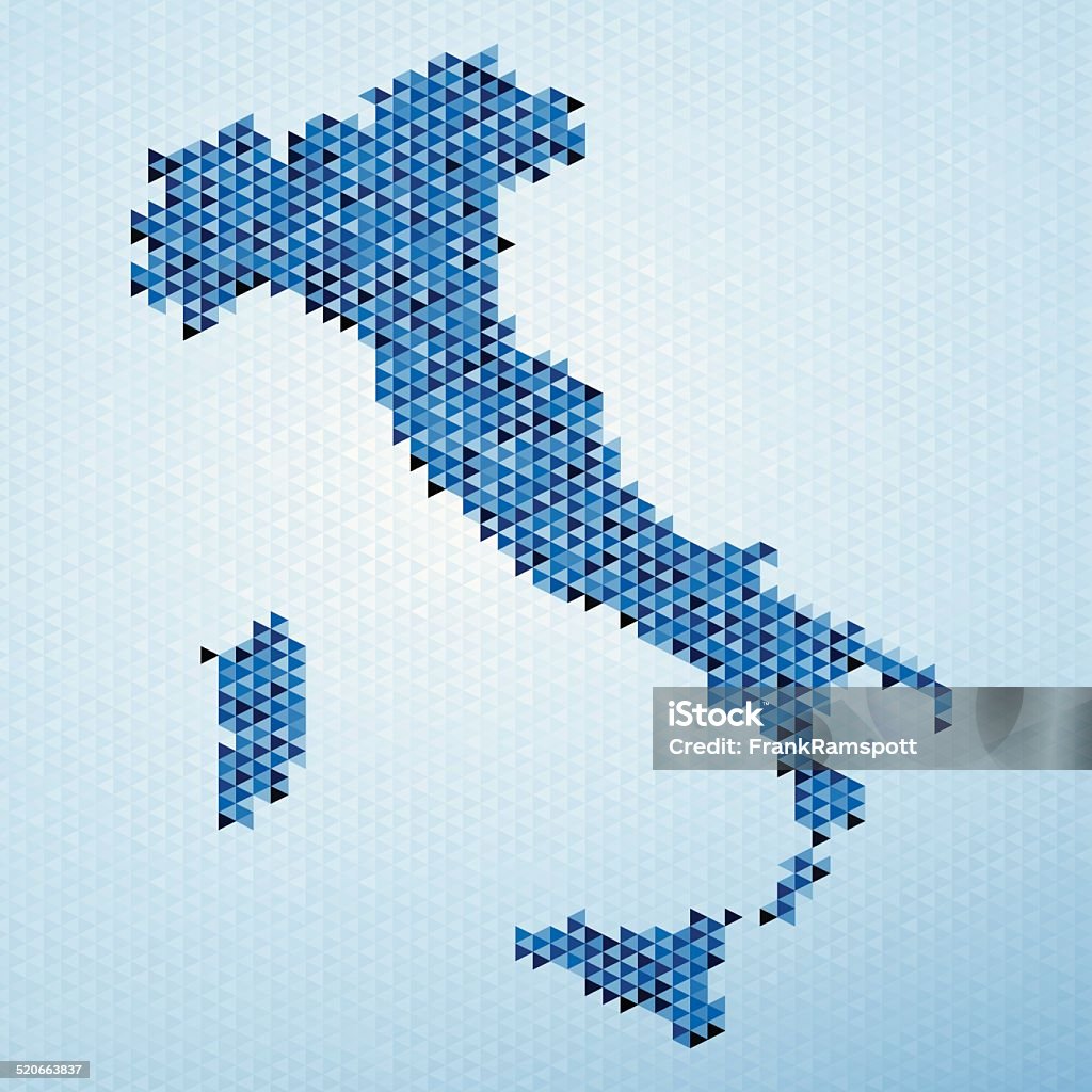 Triangle Italy Italy Map Triangle Pattern Blue Stock Illustration - Download Image Now ...