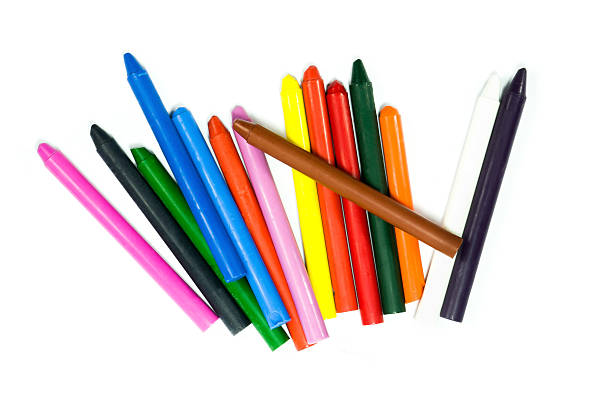 istock Close up of multicolor crayon pencils 520665813