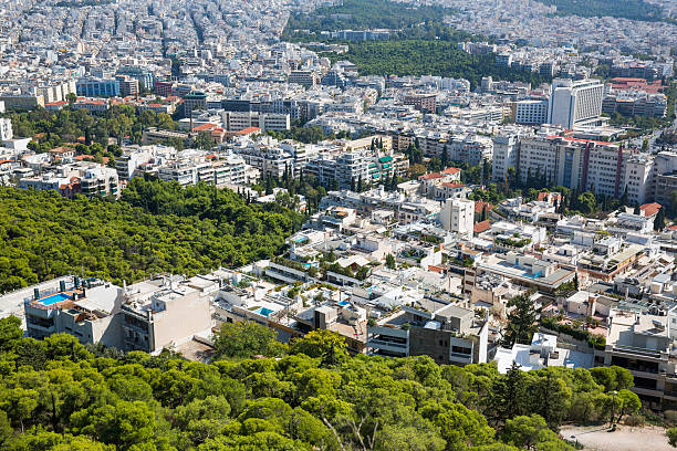 istock Panoramic view from Lycabettus hill...Likavitos,Athens, Greece 520684967