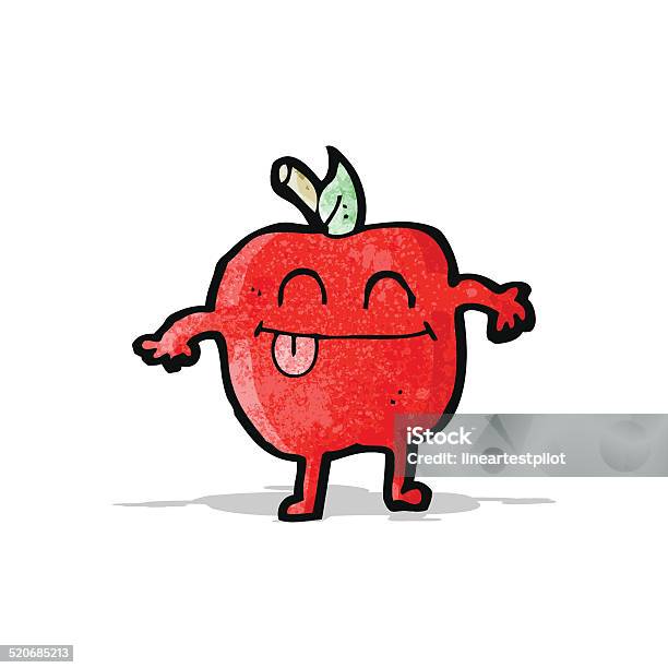 Apple Cartoon Character Stock Illustration - Download Image Now - Bizarre, Clip Art, Cultures