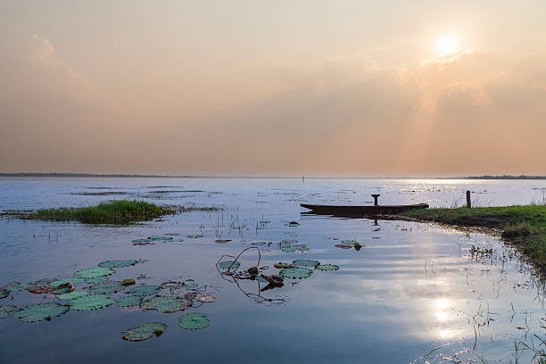 istock Boats moored in the lake. 520685537