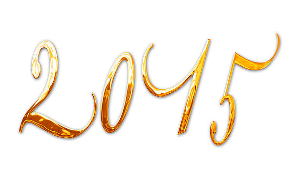 istock 2015, elegant shiny 3D golden metal letters 520690397
