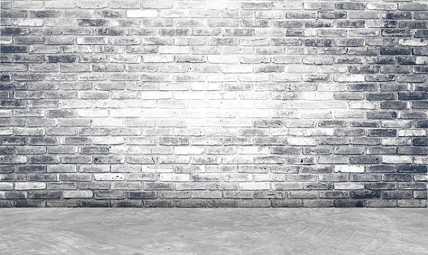 istock Brick wall and cement floor room in perspective,interior background 520690553