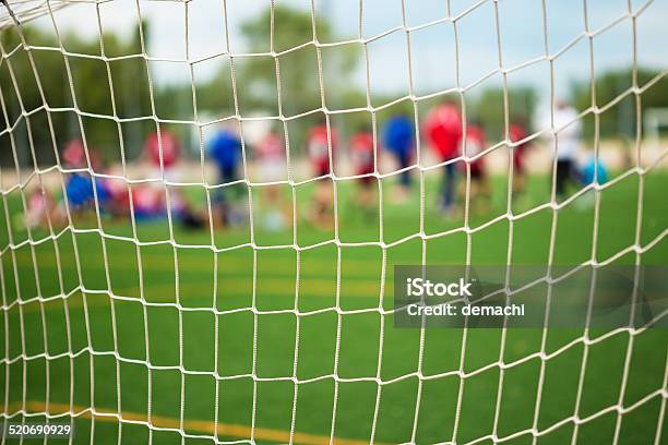 Soccer Net Selective Focus Stock Photo - Download Image Now - Active Lifestyle, Activity, Anticipation