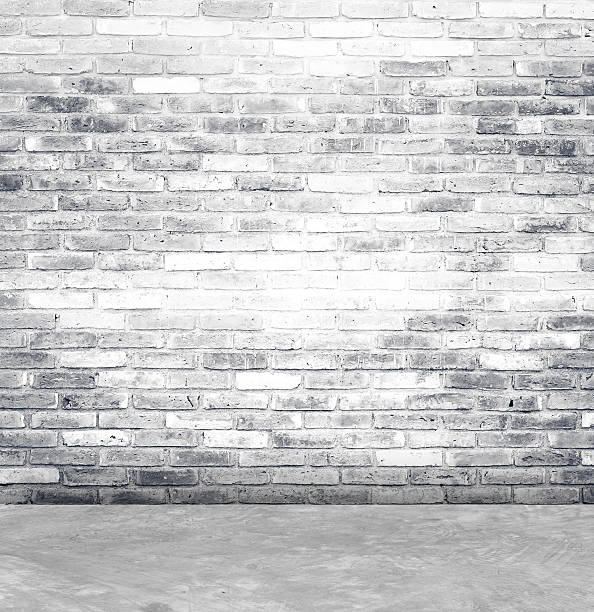 istock Brick wall and cement floor room in perspective,interior background 520691111